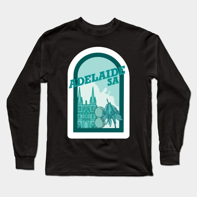 Adelaide, SA Long Sleeve T-Shirt by astroashleeart